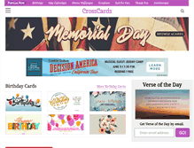 Tablet Screenshot of crosscards.com